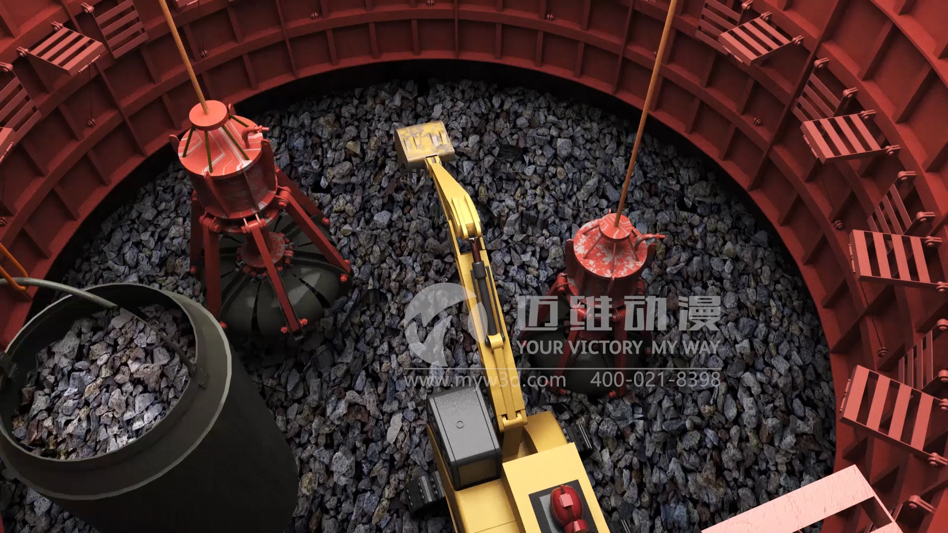 一分鐘帶你了解工程施工三維動(dòng)畫(huà)在展示礦井施工工藝方面的亮點(diǎn)與優(yōu)勢(shì)！(圖1)